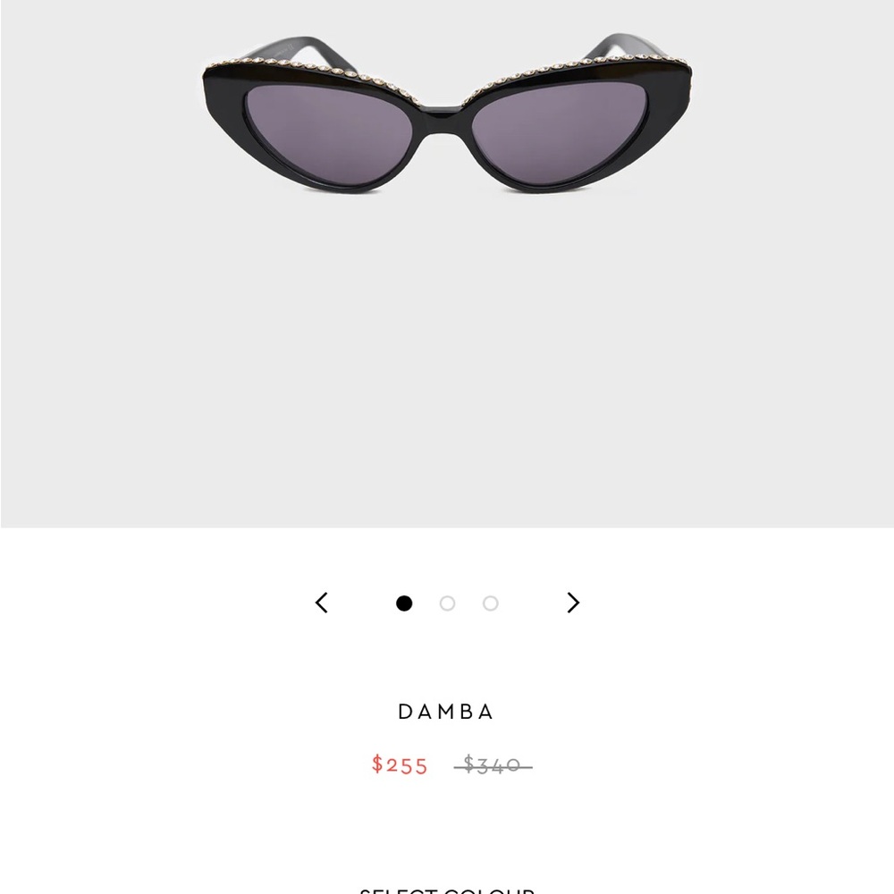 Black Cat-Eye Sunglasses